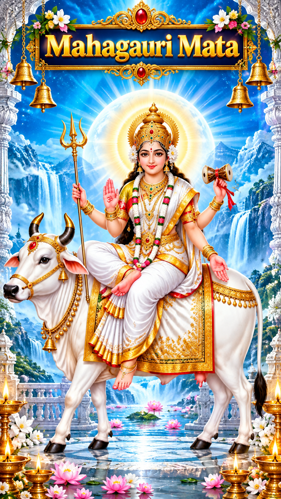 Mahagauri Mata Images 2026 – HD Navratri